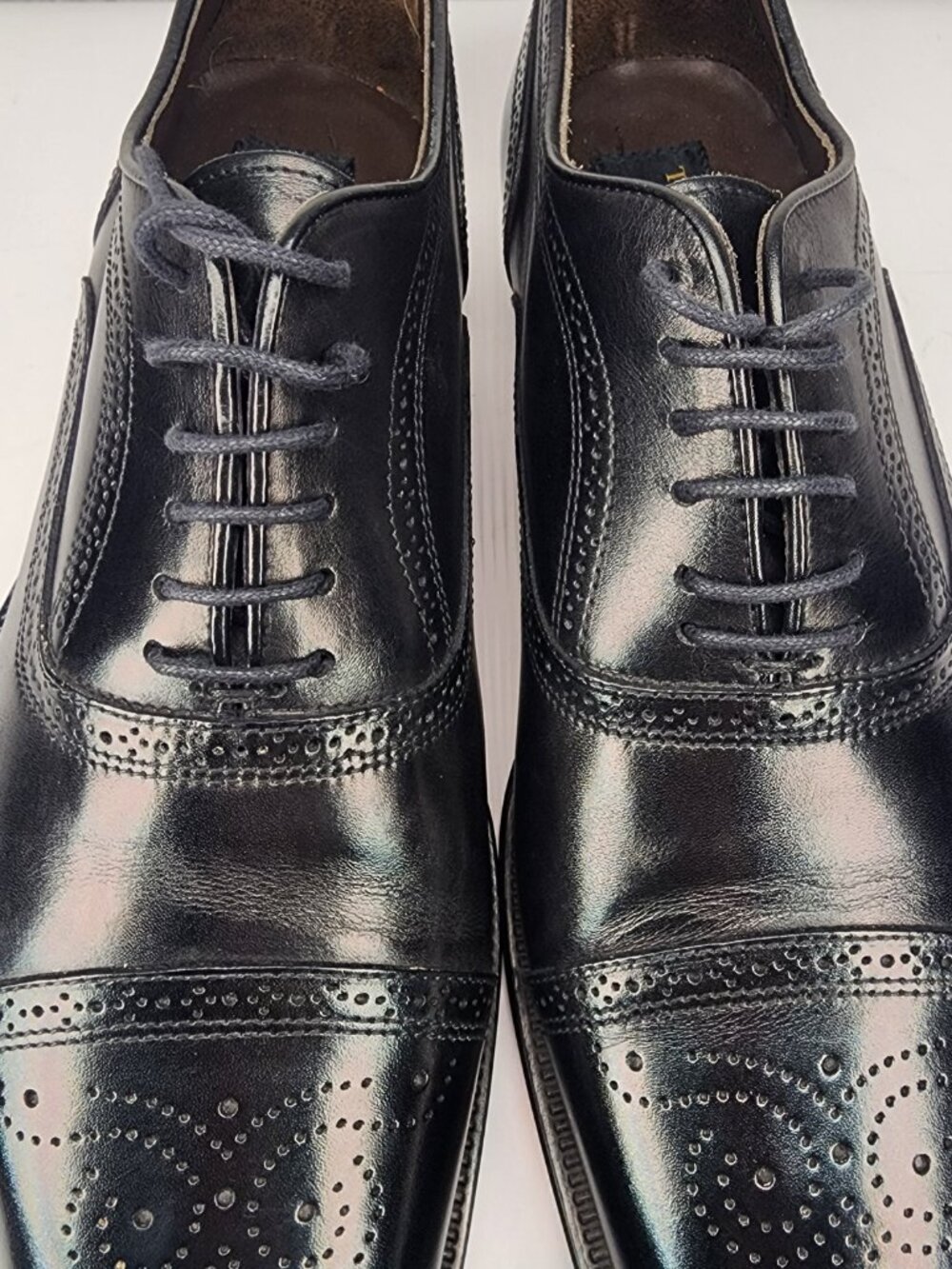 To Boot New York Adam Derrick Men's 8.5 Duke Black Parma Doc Italy Shoes Luxury